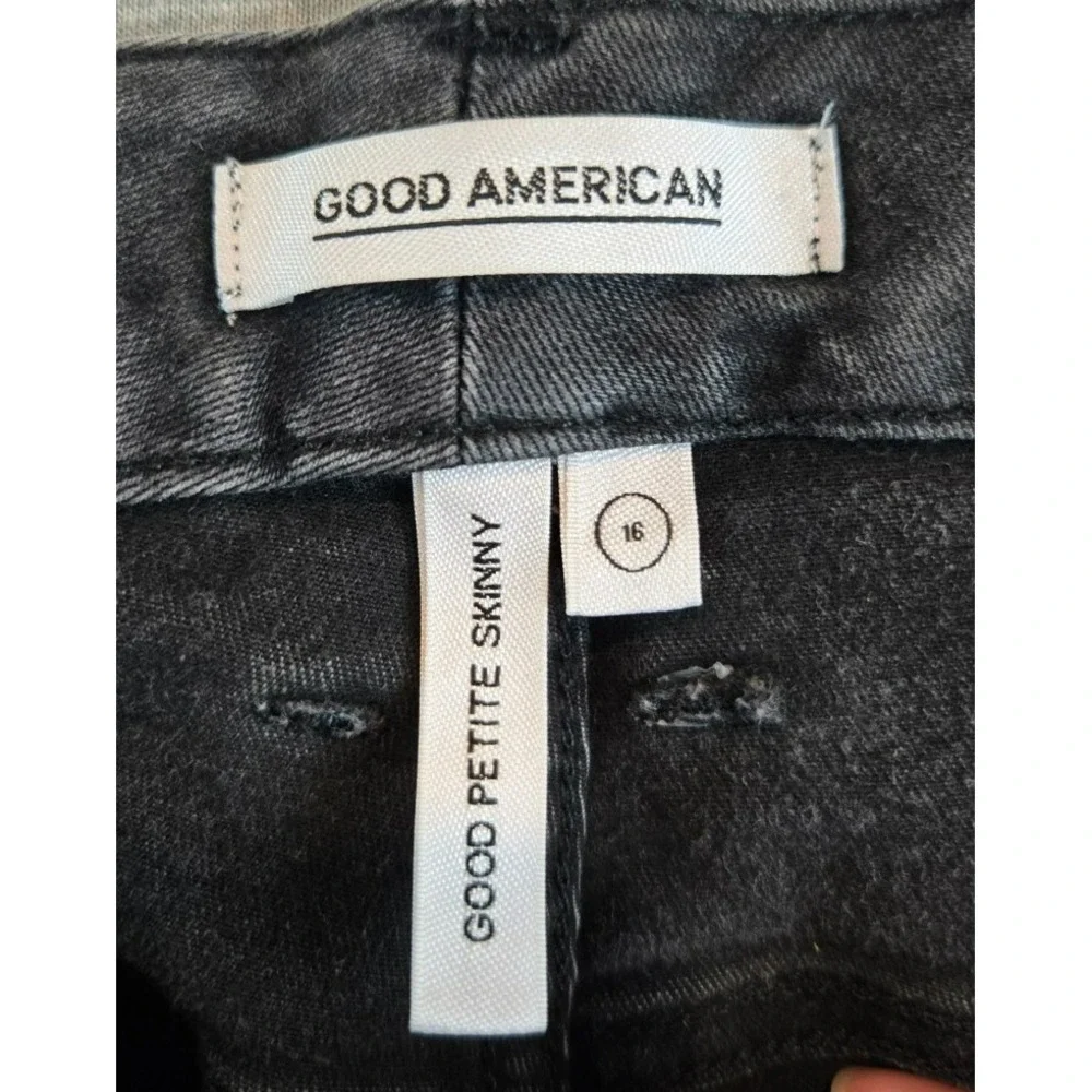 Good American Black Skinny Jeans - size 16 Petite
